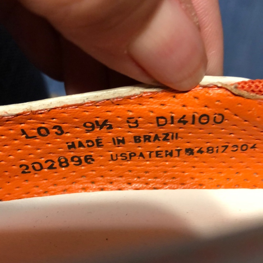 Cole Haan G Series white & orange low heels - Picture 6 of 8